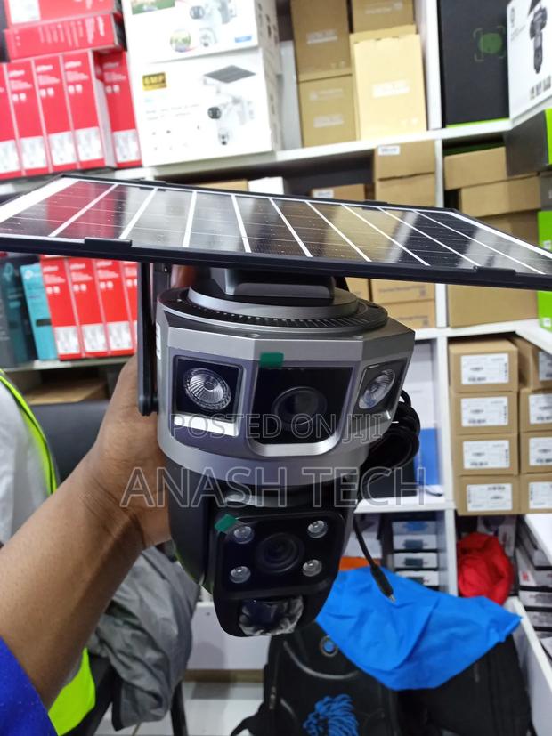 Wireless Standalone Solar Dual Lens Wifi Solar Camera V380 App Control - main view