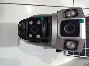 V380 4g Solar Dual Lens Camera With Mem Card Slot