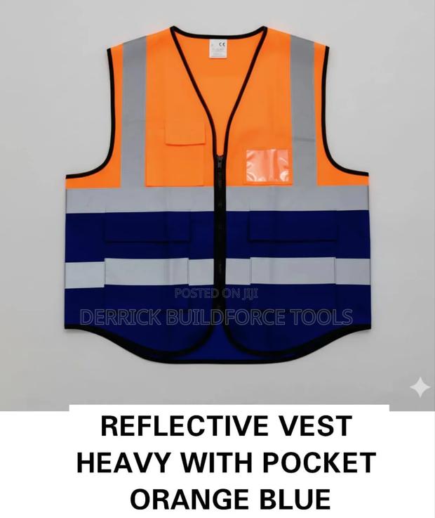Reflective Vest With Heavy Pockets - main view
