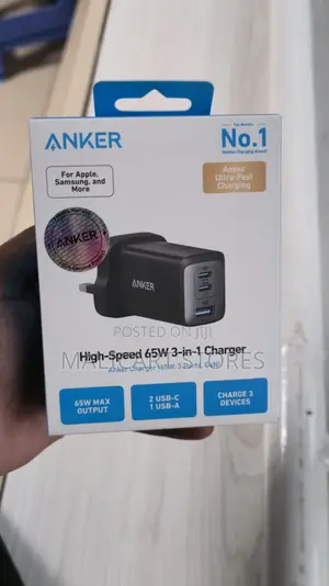 Anker Powerport Iii High Speed 65w 3 in 1 Charger