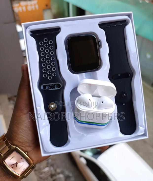 W26 Smart Watch With Extra Strap Earpods - thumbnail 2