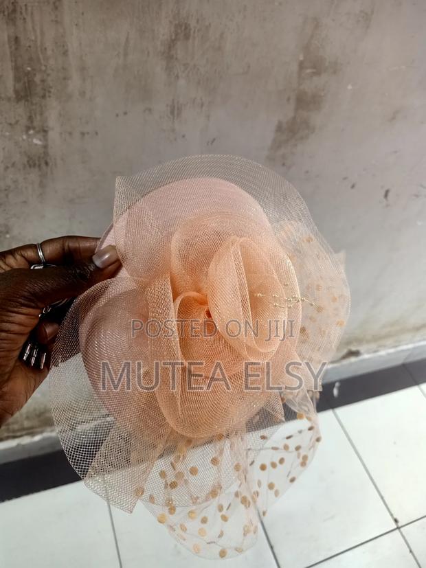 Peach Fancy Fascinators - main view