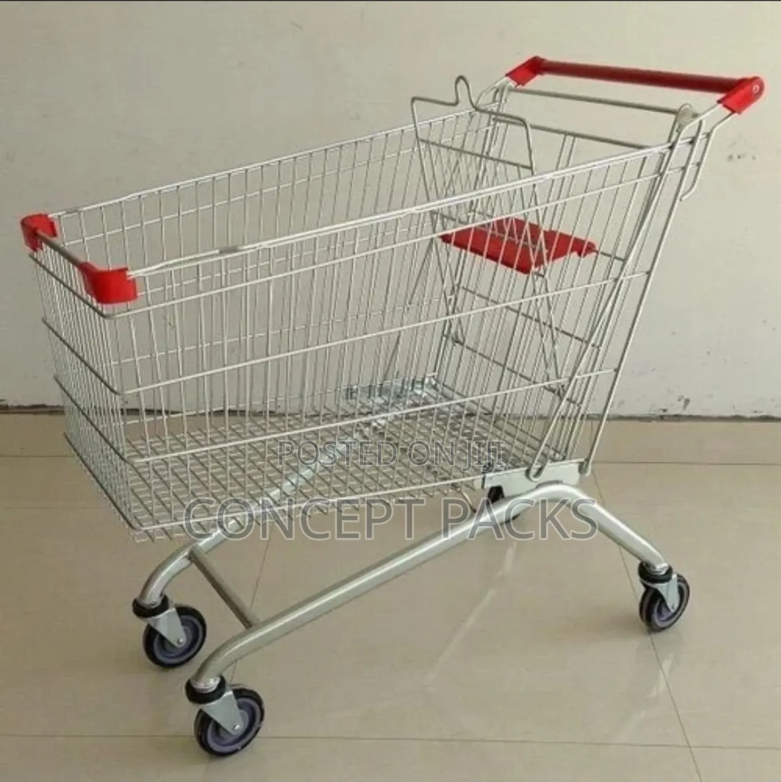 150kg Zinc Plated Supermarket Trolleys.