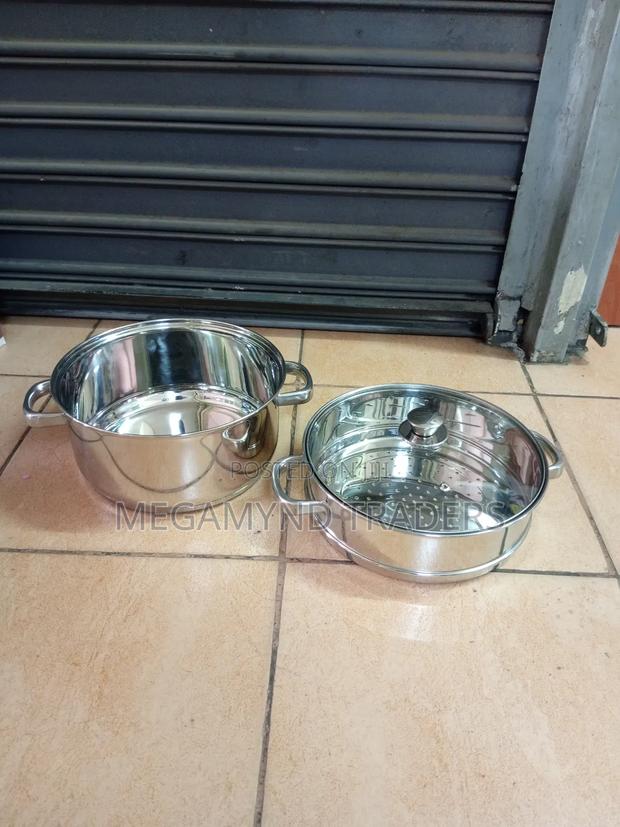Vegetables Steamer/3pc Steamer Set/Stainless 2 Tire Pot - thumbnail 8