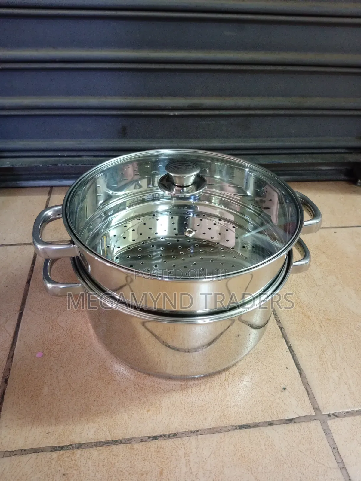 Vegetables Steamer/3pc Steamer Set/Stainless 2 Tire Pot