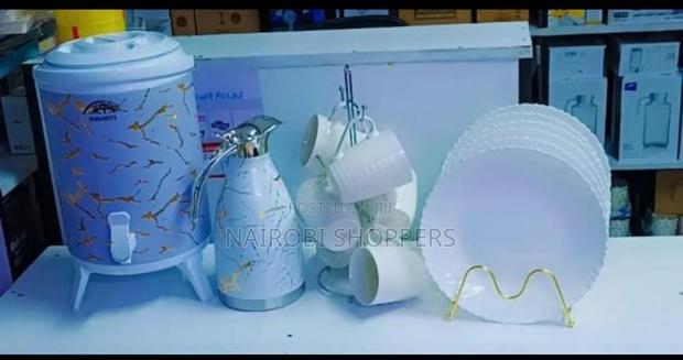 Breakfast Set Cups/ Flask / Tea Urn Plates