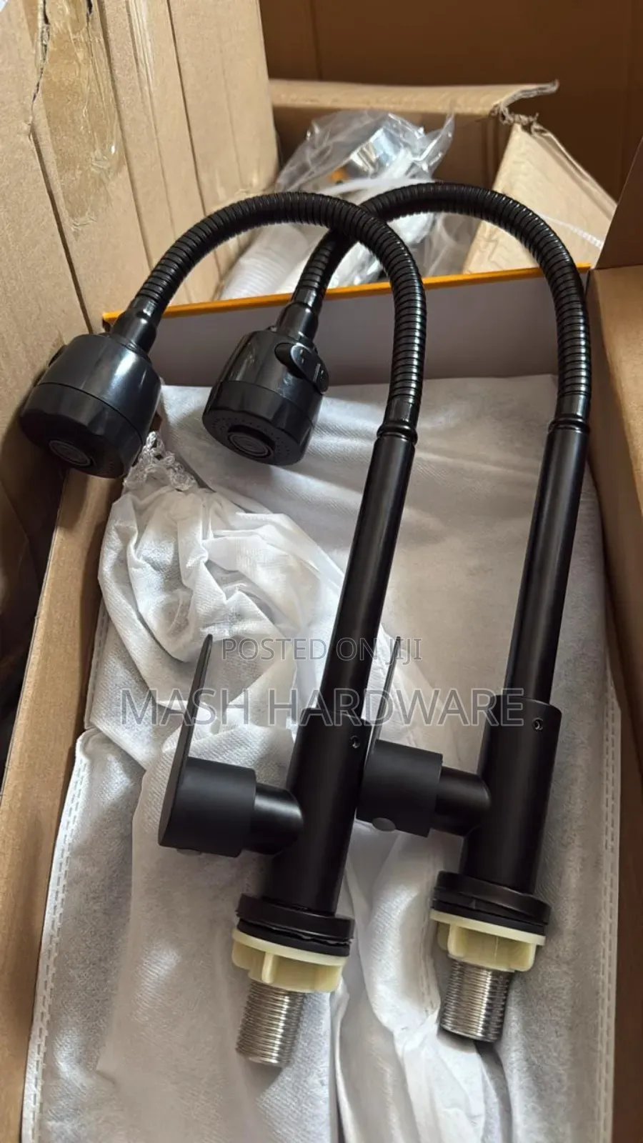 Matt Black Flex Pillar Spouts