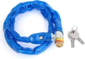 Blue Chain Cable Bike Lock