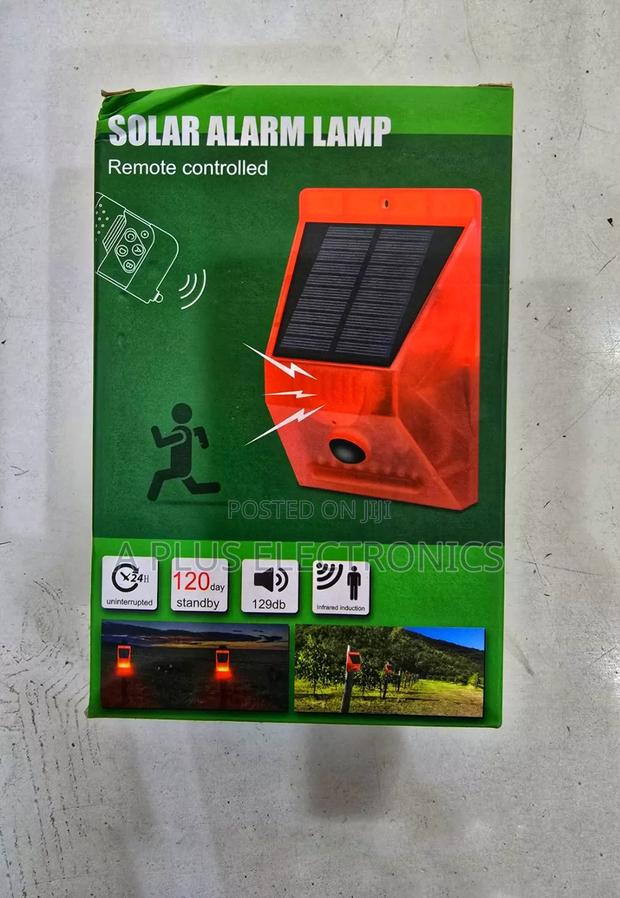 Solar Alarm Lamp - main view
