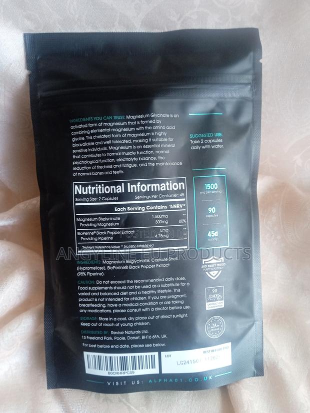 Magnesium Glycinate With Bioperine Capsules for Muscles - thumbnail 2