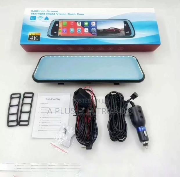 9.66 Inch Full Screen Dual Dash Camera (Front and Back)