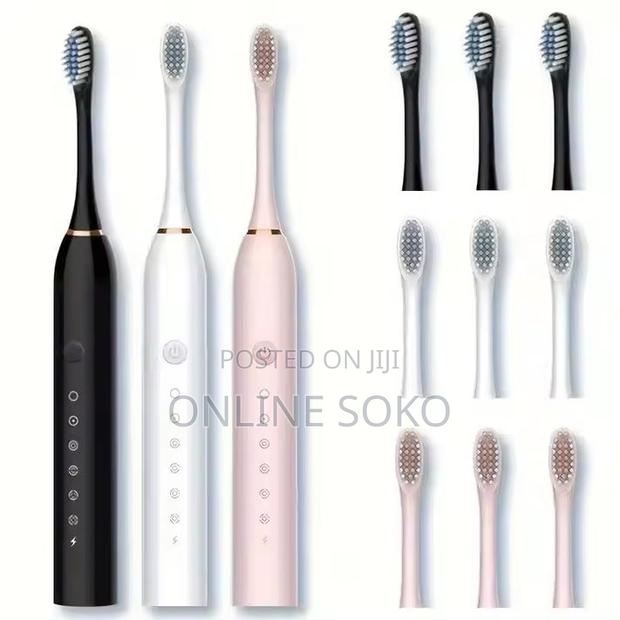 Usb Rechargeable Ultrasonic Waterproof Electric Toothbrush-Ip7-X3