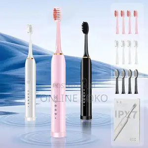 Usb Rechargeable Ultrasonic Waterproof Electric Toothbrush-Ip7-X3