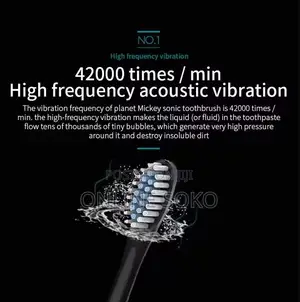 Usb Rechargeable Ultrasonic Waterproof Electric Toothbrush-Ip7-X3