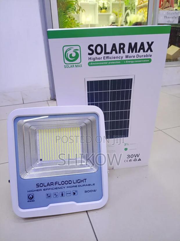 Solar Max 300w Solar Flood Light With Panel - main view