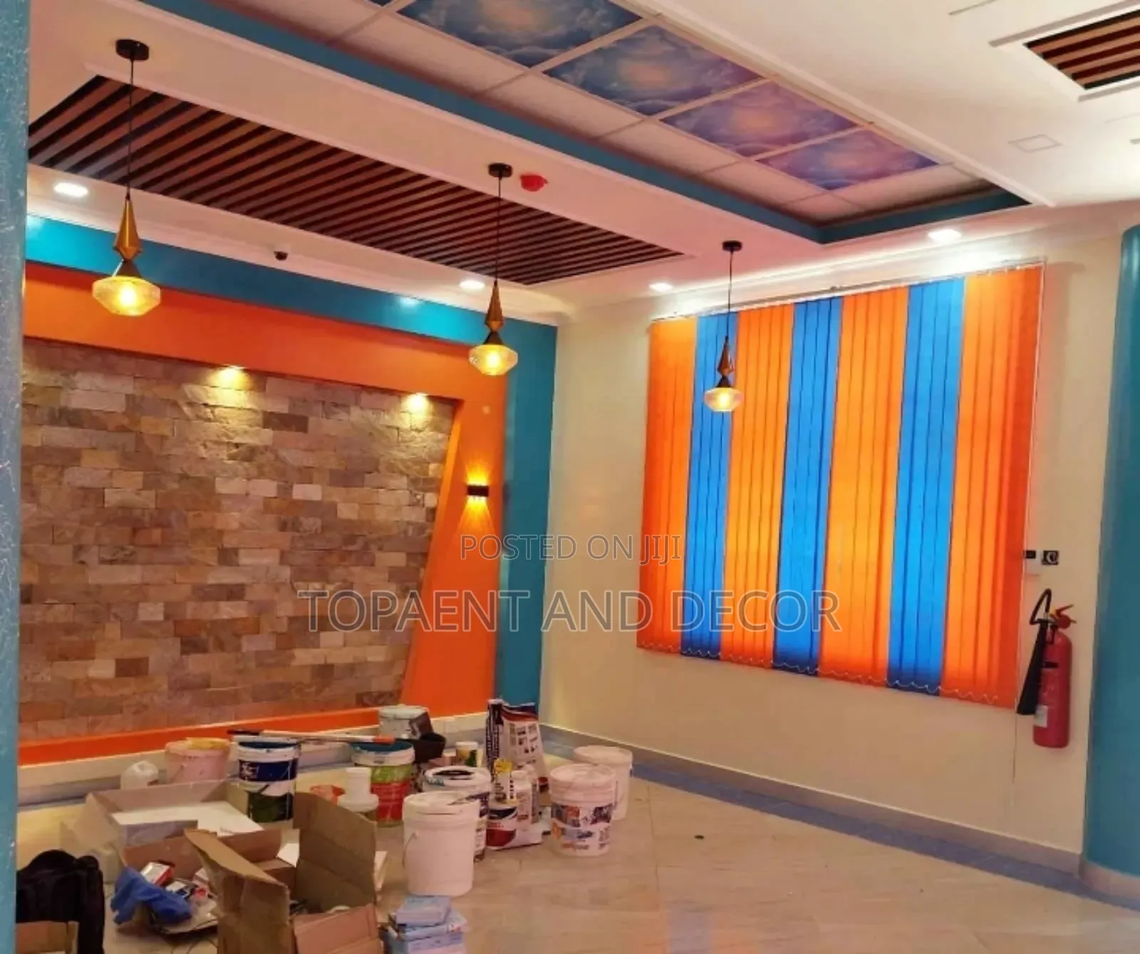 Simple and Neat Trendy Vertical Window Blinds for Apartments