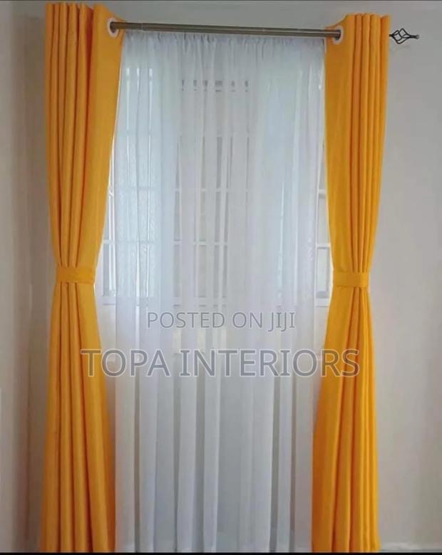Plain Mustard Yellow Curtains for House Decoration and Privacy