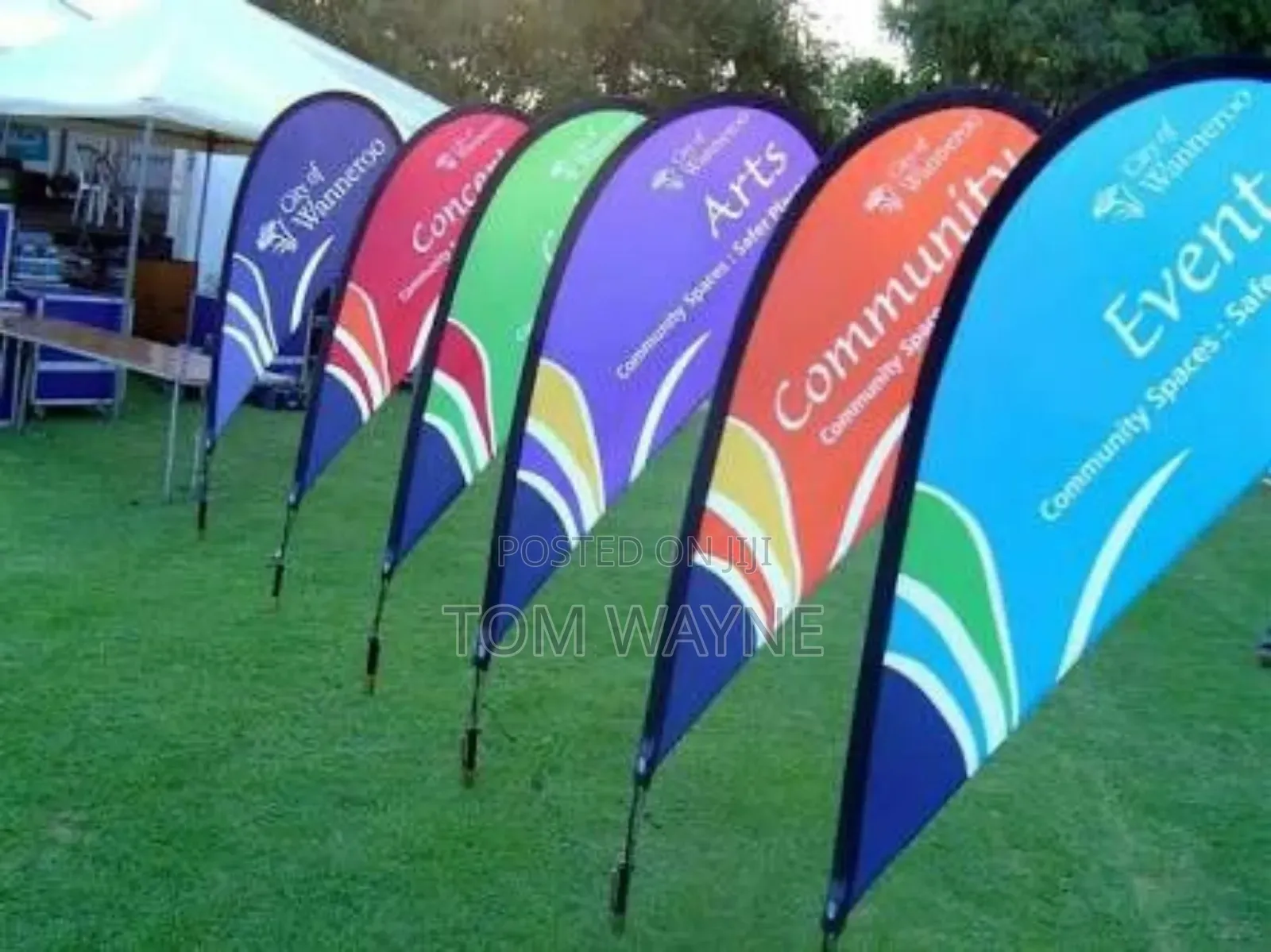 Teardrop Flag Branding