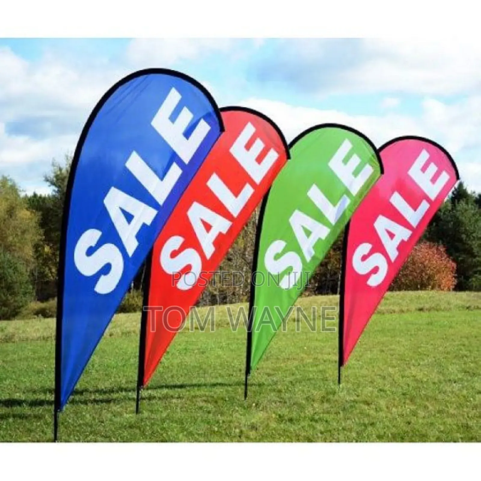 Teard Drop Shaped Banner