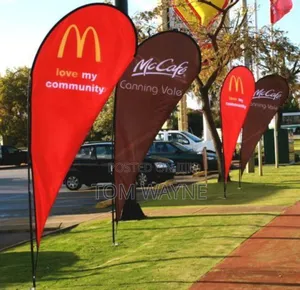 Custom Branded Tear Drop Banners