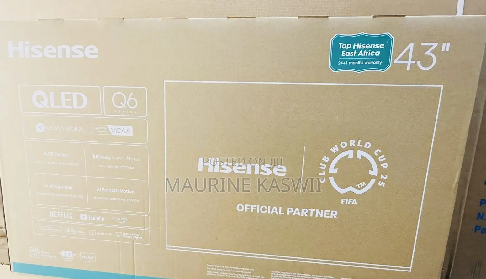 Hisense Qled 43” Smart 43 Q6