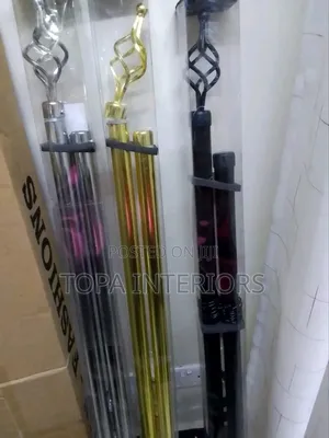 2m Double Curtain Hanger Extendable Poles