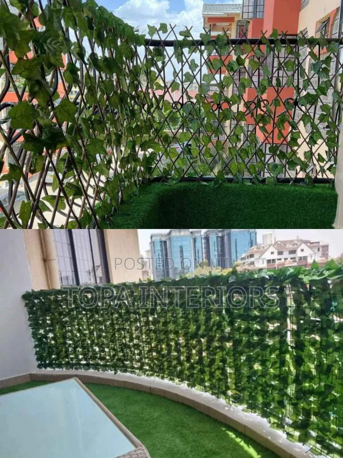 Artificial Plants for Elegant Balcony Privacy Fence Cover