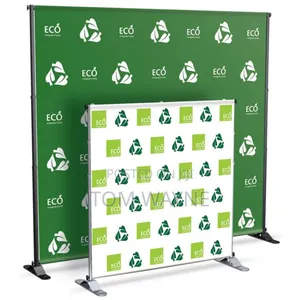 Backdrop Media Banner With Stand