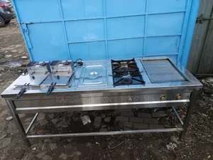 Fryer, Burner, Griddle, Dumper Combo