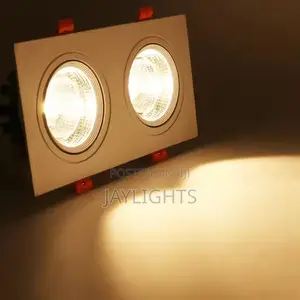 Double Heads Recessed Led Ceiling Square Downlight