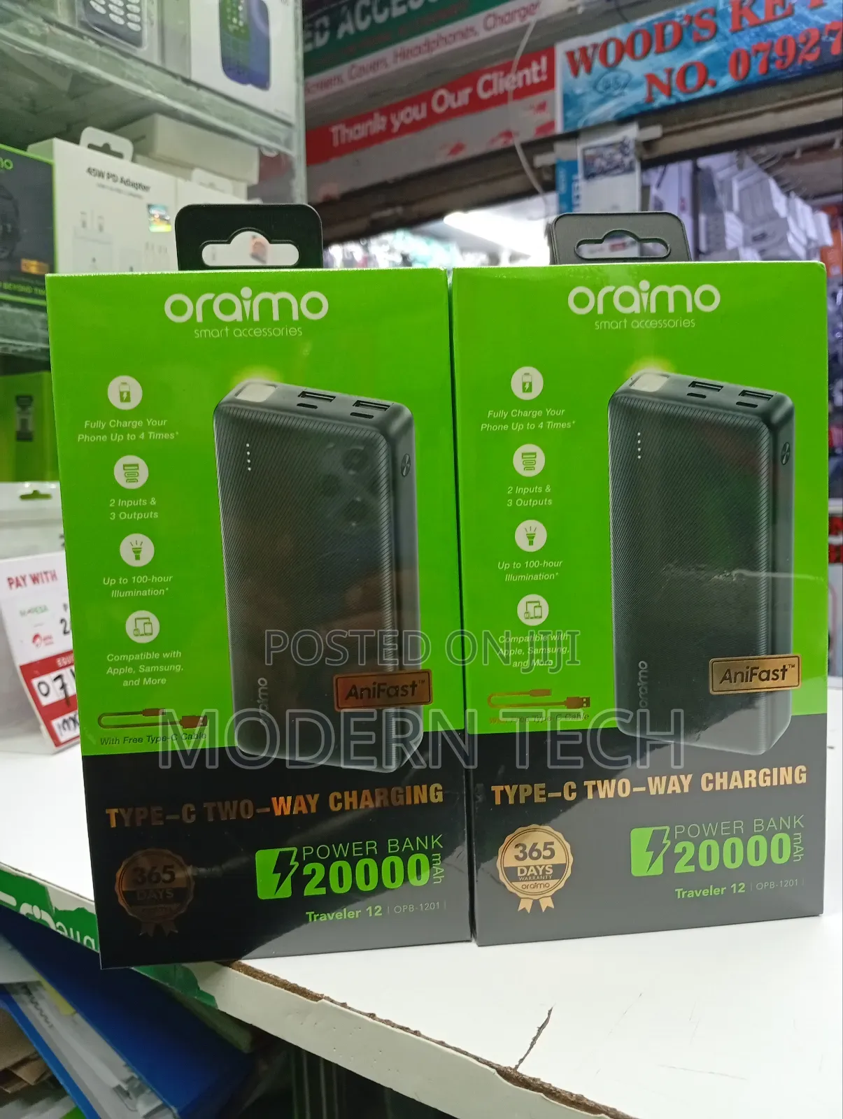 Oraimo Opbmah Type C Two-Way Charging Power Bank