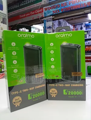 Oraimo Traveler 12 20000mah 12w Power Bank Black
