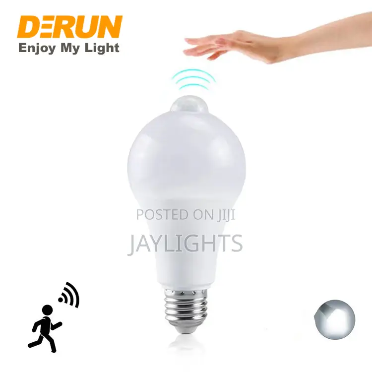 Motion Sensor Auto on-Off Light E27 Led Bulb