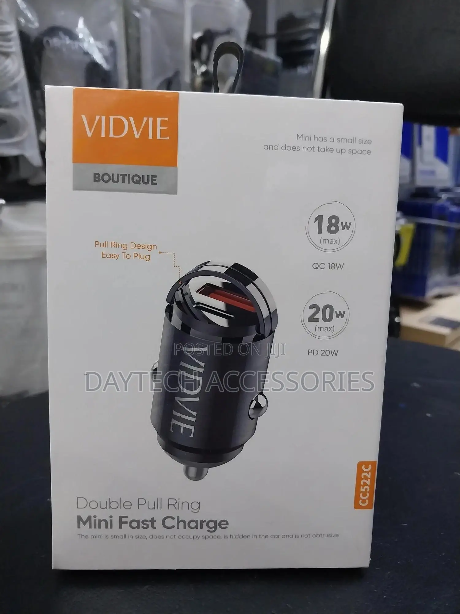 Vidvie Cc522c Mini Fast Car Charger Qc18w – Pd 20w