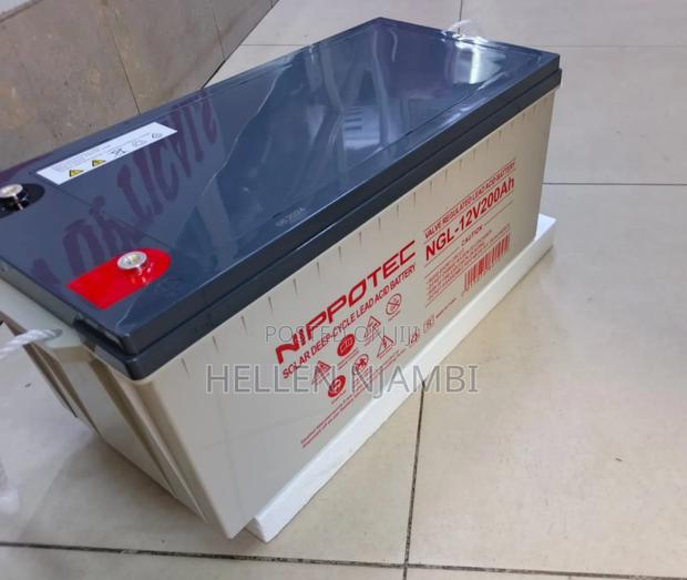 Nippotech 200ah Deep Cycle Lead Acid Solar Battery - main view