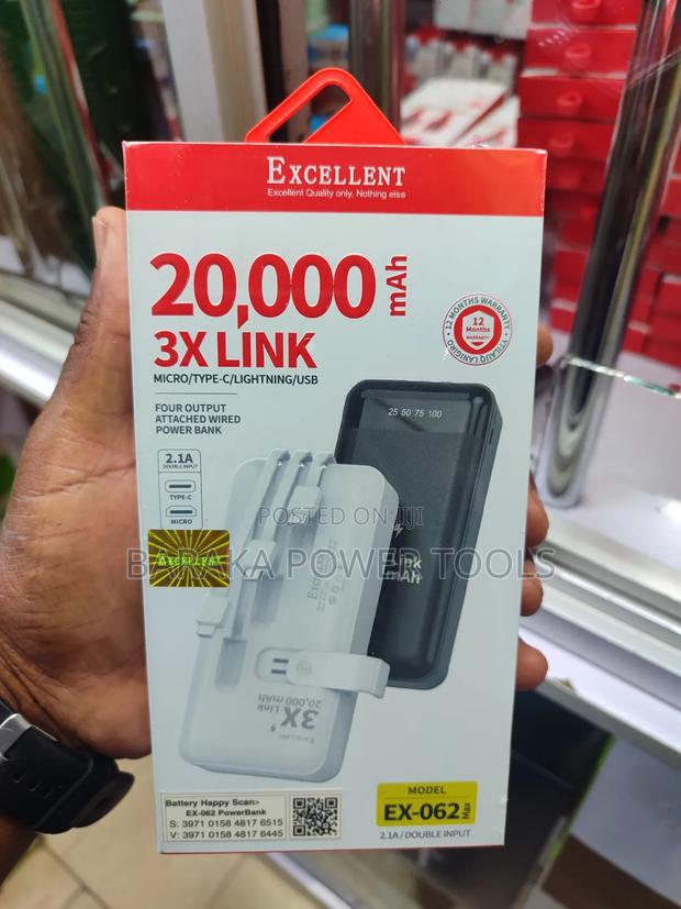 Powerbank 3x 20000mah - thumbnail 2