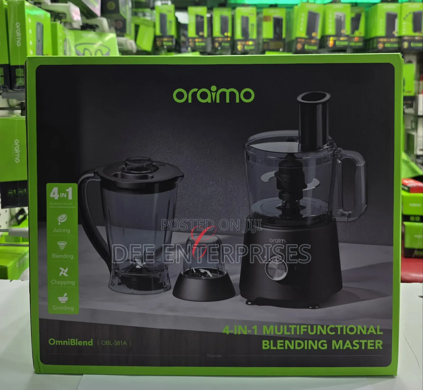 Oraimo Omniblend 1500w 4-in-1 Juicing, Blending, Chopping Grinding