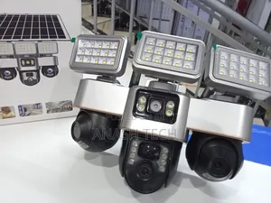 V380 Pro New Modesolar Security Camera Triple Lens 360 Degree Rotation