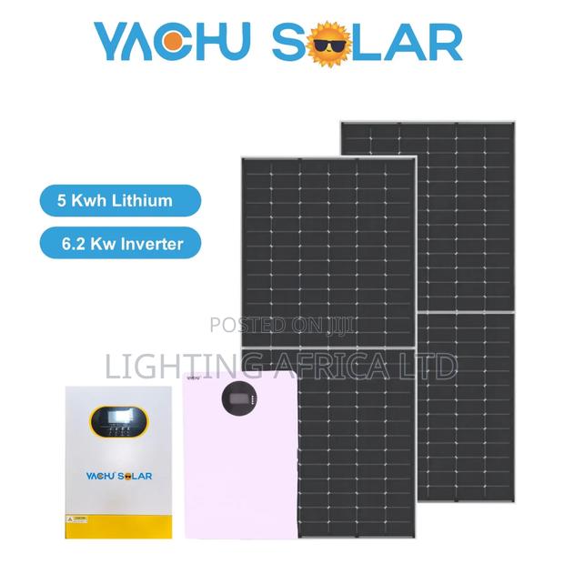 Best Home 6.2kva Inverter - 5.12kwh Lithium Battery (6)650w Solar Kit - thumbnail 2