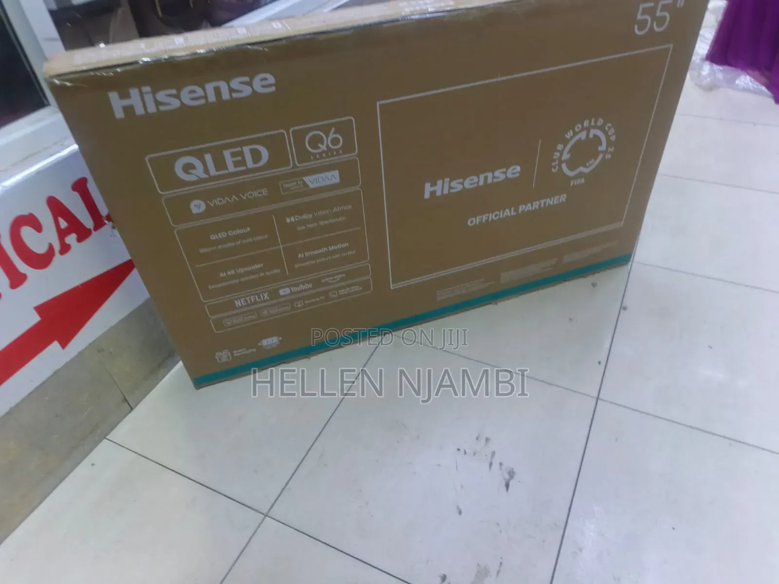 Hisense 55" Qled Smart Frameless Tv