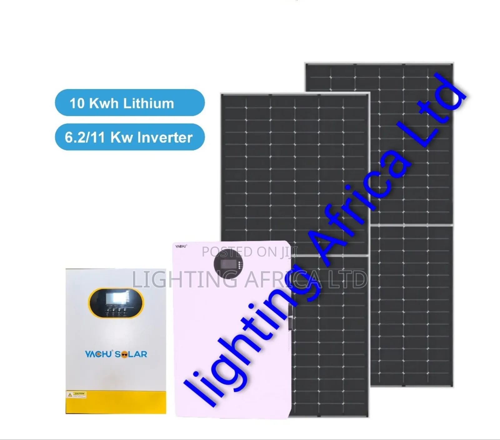 Perfect 6.2kva Inverter -11.77kwh Lithium Battery(8)615w Solar Package