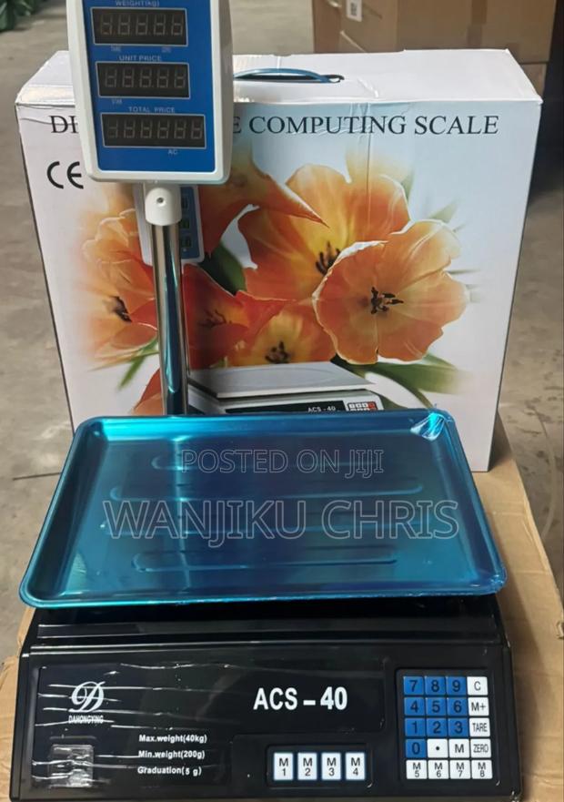 Acs 40kg Maximum Weighing With Display Pole/40kg Commercial Scale