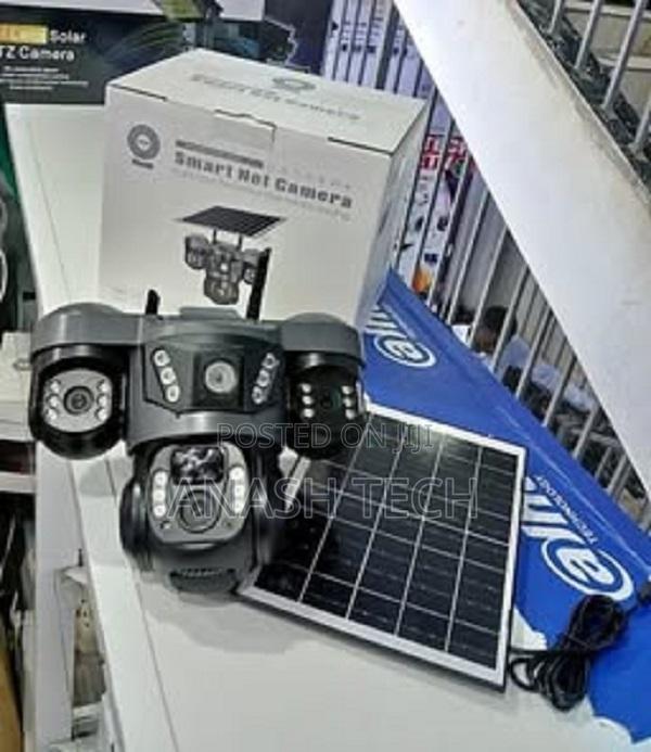 V380 Pro 4g Triple Lens Solar Security Camera With Cloud Storage - main view