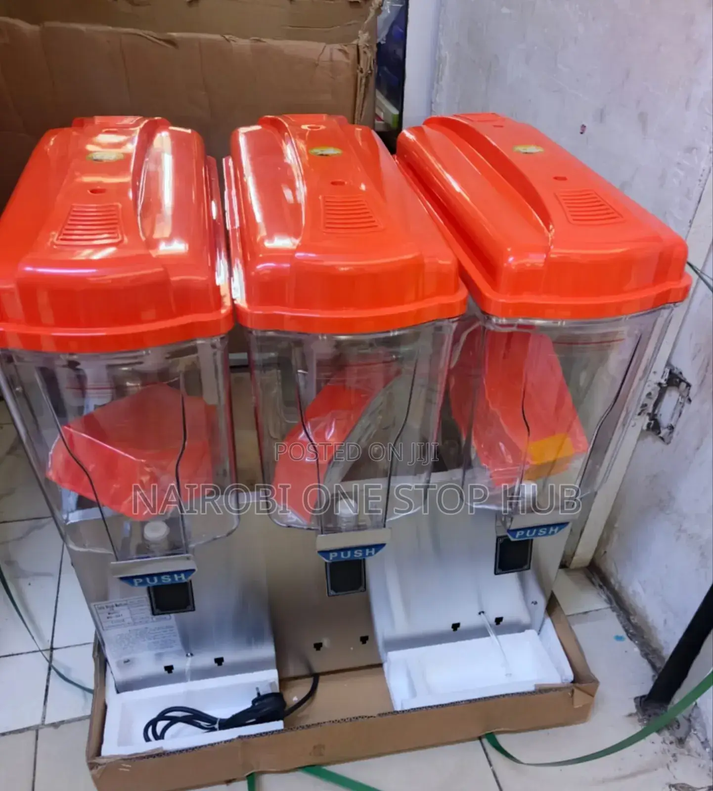 Triple Transparent and Juicer Dispenser