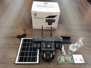V380 Pro 4g Solar Triple Lens Eyes CCTV Camera With Cloud Backup