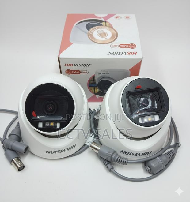 Indoor Surveillance CCTV Dome 2mp Smart Hybrid Light Audio