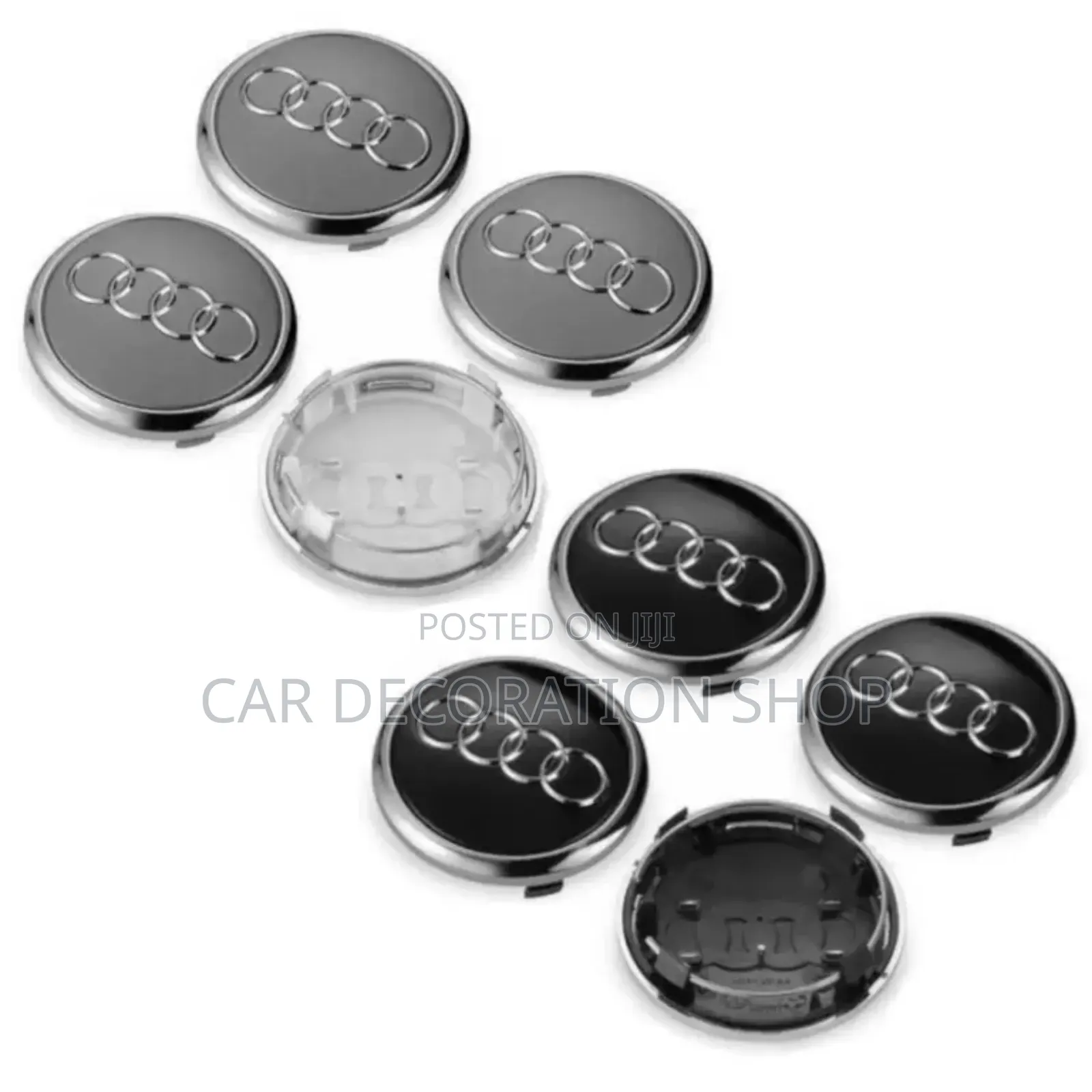 4x Audi Alloy Wheel Centre Caps