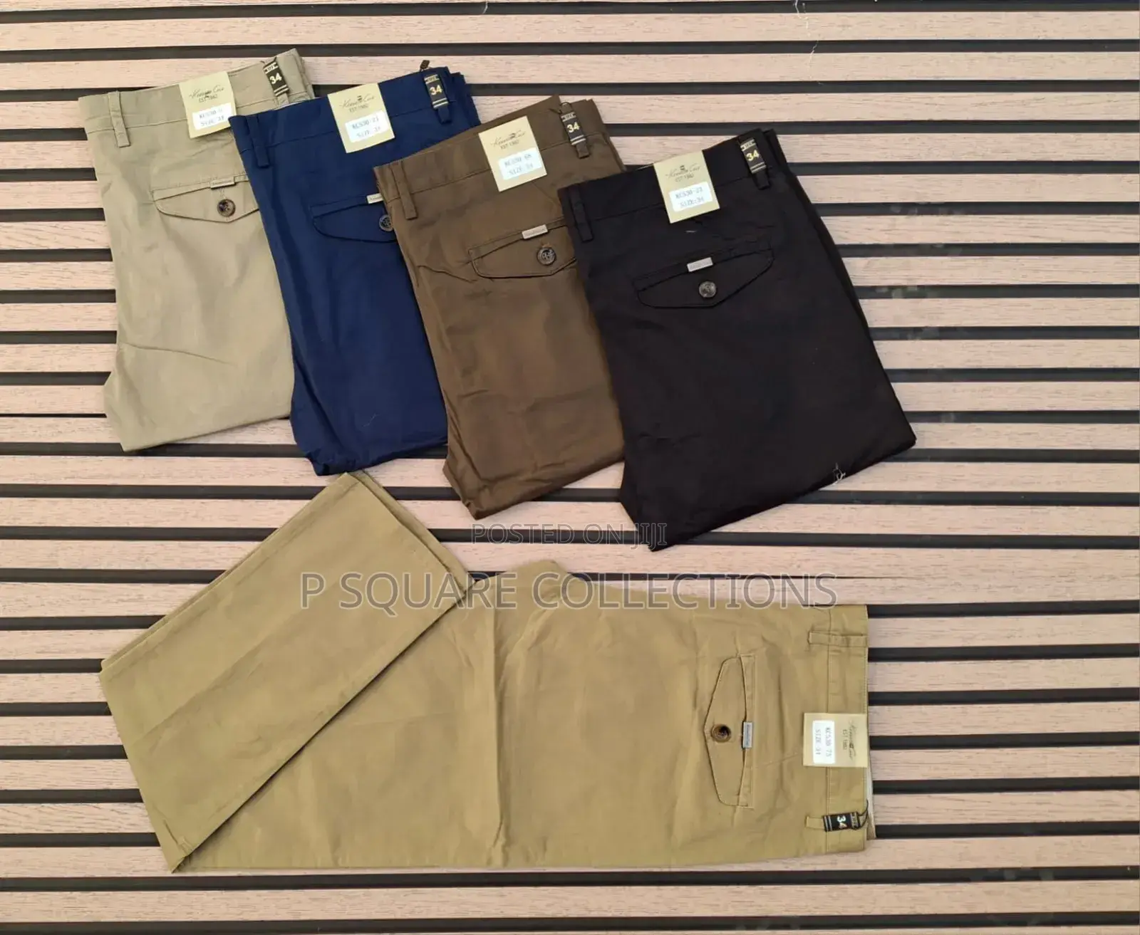 Men's Soft Khaki Trousers