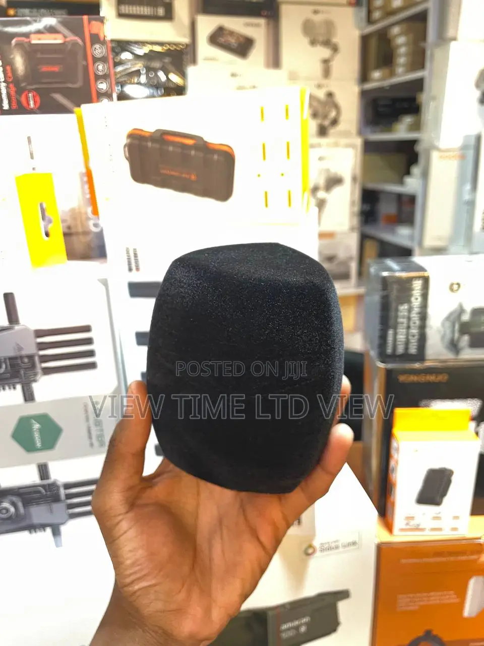 Microphone Cover Black Windshield Foam