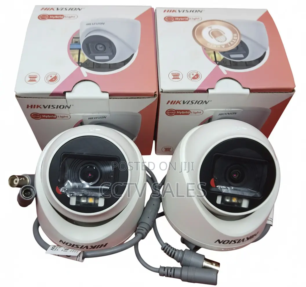 2mp Dome Smart Hybrid Light With Built in Mic for Audio CCTV Camera